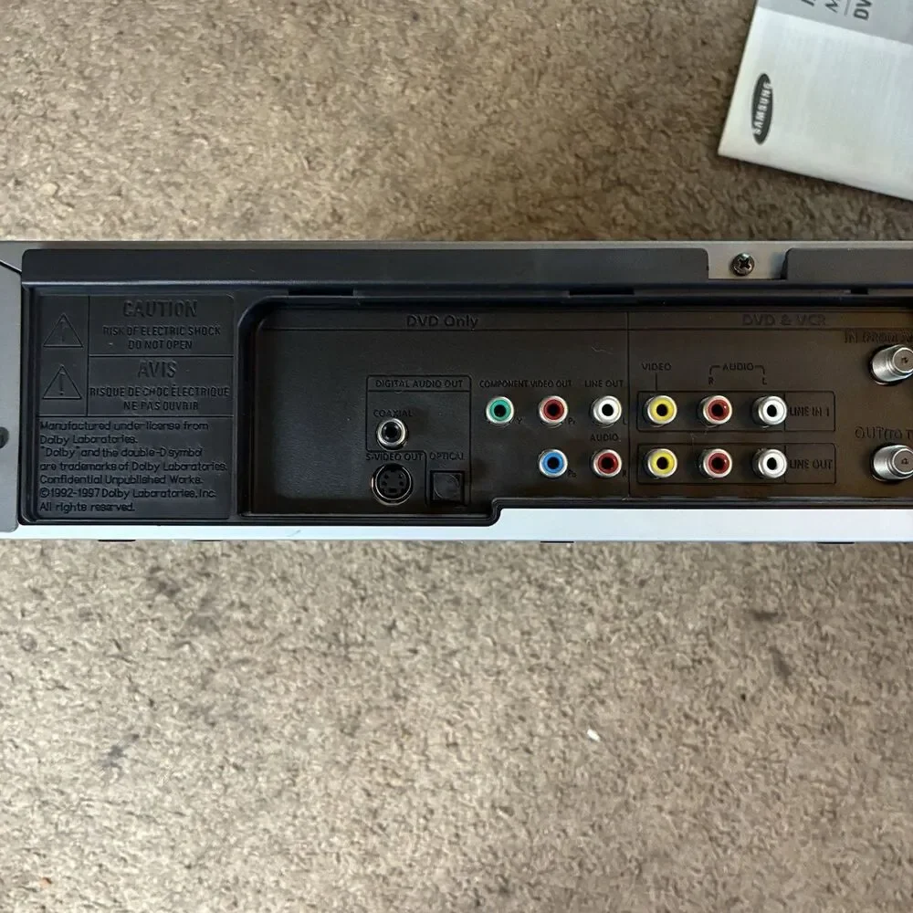 Samsung Dvd-V3650 Dvd/Vcr Combo Player VHS System w/ Remote Tested